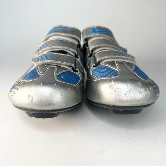 Nike Altea II Road Cycling Bike Shoes Silver Blue Black Women 7 - Picture 2 of 14